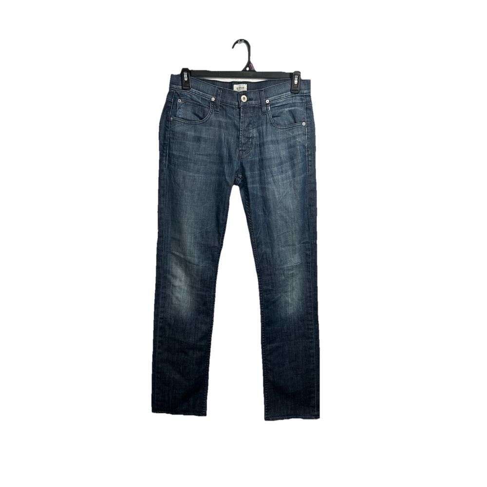 Hudson Jeans Byron Five Pocket Straight Men's 33x33 Blue Denim Button Fly USA